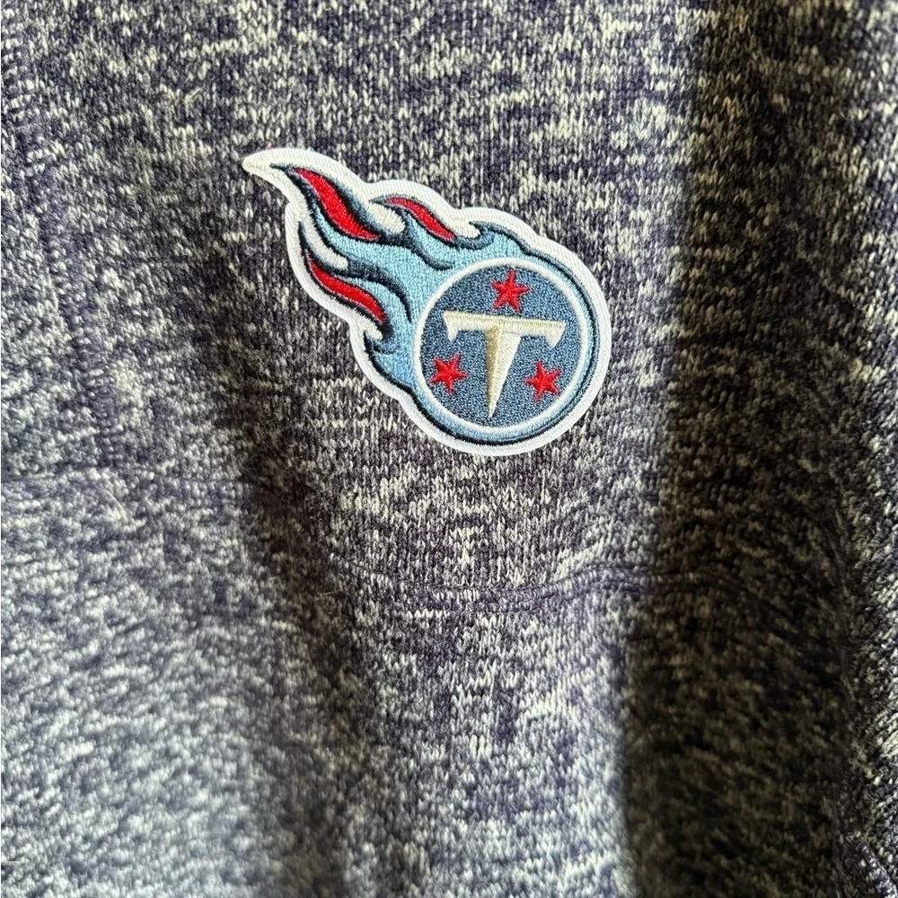 Men’s 2XL Indigo/Purple Antigua Tennessee Titans Long Sleeve Zip Sweatshirt